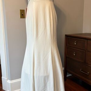 Anthropologie Cream Trumpet Maxi Dress for Brides